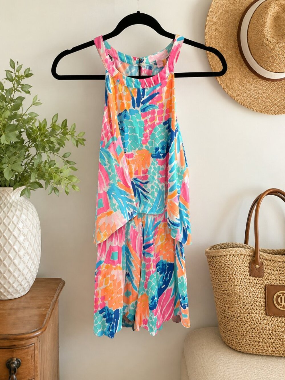 Lilly Pulitzer Edona romper goombay smashed sleeveless Romper Sze 4